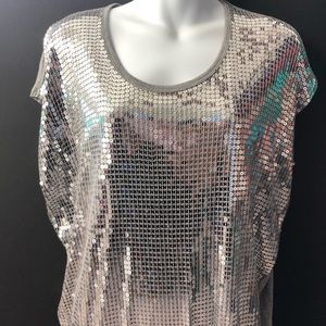 Michael Kors Silver Shimmer Tunic